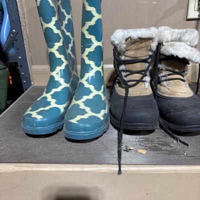 Sorrel winter boots and Western Chief rain boots