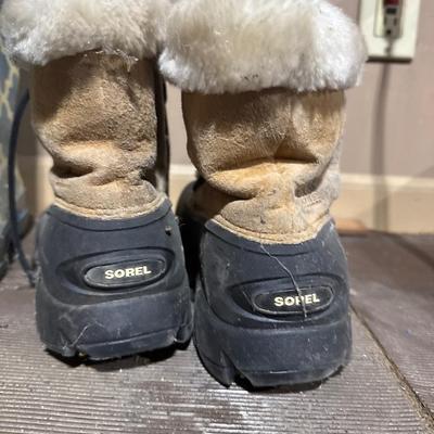 Sorrel winter boots and Western Chief rain boots