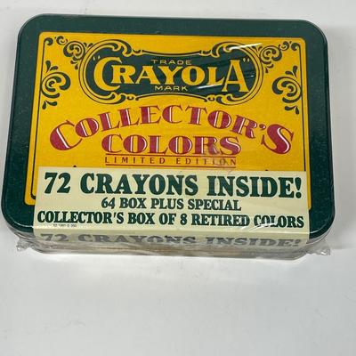 11991 Complete Sealed Crayola 72 Crayon Tin Collector's With Retired Colors