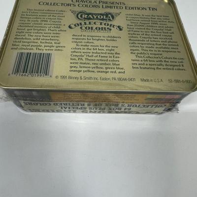 11991 Complete Sealed Crayola 72 Crayon Tin Collector's With Retired Colors