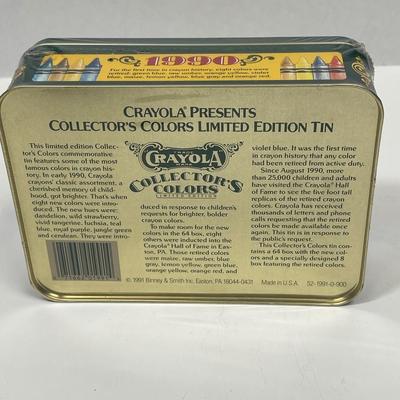 11991 Complete Sealed Crayola 72 Crayon Tin Collector's With Retired Colors