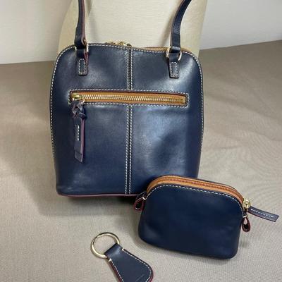 Dooney & Bourke Navy Leather 3 piece set