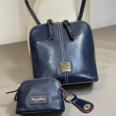 Dooney & Bourke Navy Leather 3 piece set