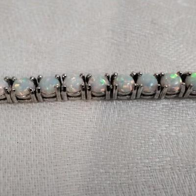 Stunning Opal 7.5" 925 Bracelet