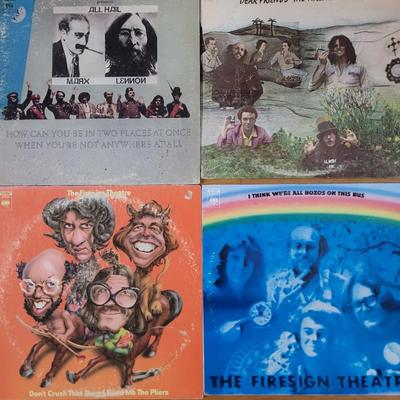 Lot of 4 comedy albums, Firesign Theater