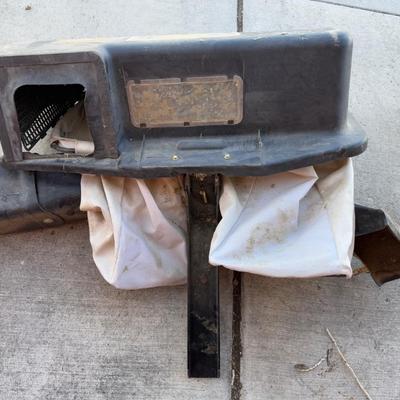 John Deere 2 Bagger Mower Bag Attachment with Connector Piece