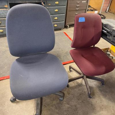 3 Rolling Swivel Adjustable Office Chairs