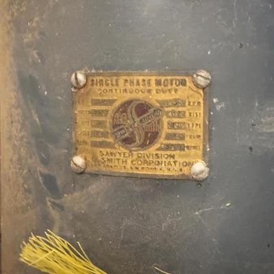 Vintage A.O. Smith Single Phase Motor