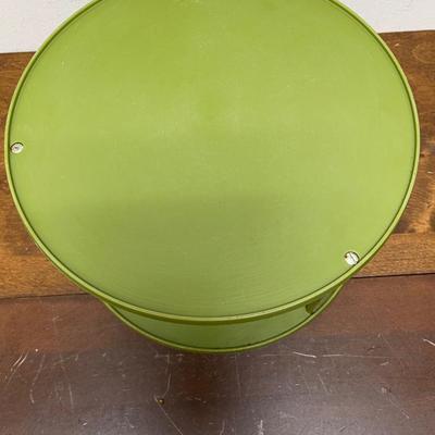 Vintage Avocado Green Rubbermaid Lazy Susan 2 Tier Spice Rack Turntable