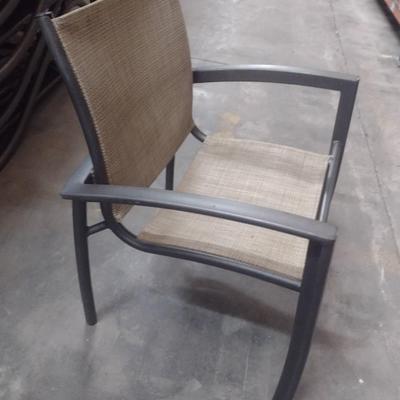 Set of Eight Tropitone Woven Aluminum Frame Patio Chairs Choice D