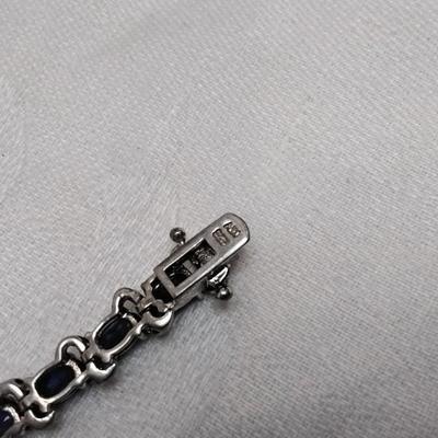 Vintage ADI Sapphire 925 7" Bracelet