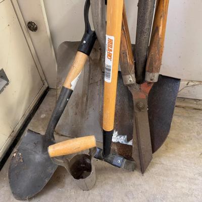 Yard Tools - 2 Shovels, Shears, Short Shovel, Etc. (5 Total Tools)