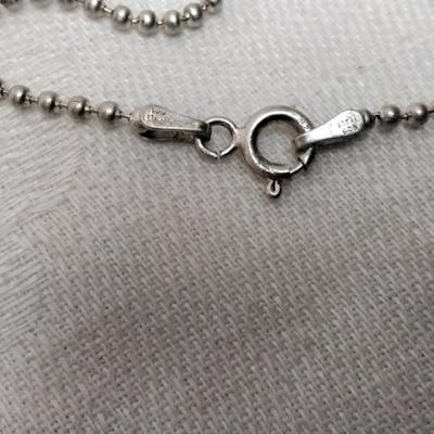 Vintage Lavender Turquoise 18" 925 Necklace