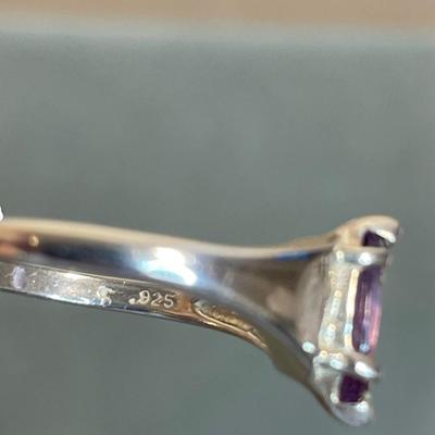 Sterling silver Amethyst ring 8