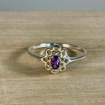 Amethyst Silver ring 11