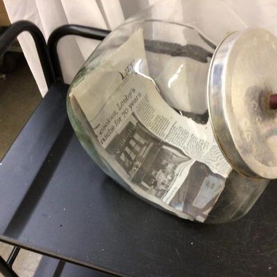 Large Glass Canister from Leeby’s Store