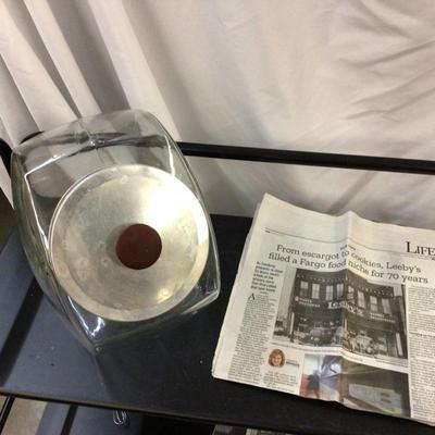 Large Glass Canister from Leeby’s Store