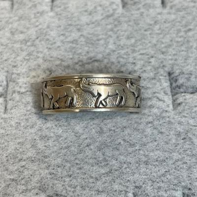Sterling silver adjustable ring