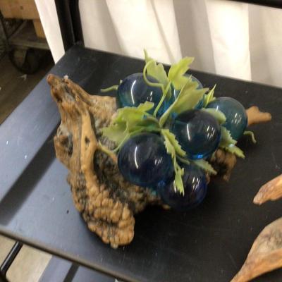 Lucite Grapes and Drift Wood Ducks