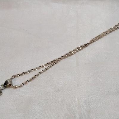 Pink Coral in Mexico 925 Setting on 18" Mexico 925 Necklace