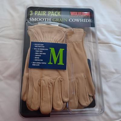 NEW WOLVERINE COWHIDE WORK GLOVES AND MITTENS SIZE MED