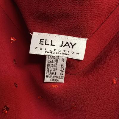 3 PC BURGUNDY OUTFIT BY ELL JAY AND A CHICO'S SWEATER (2)