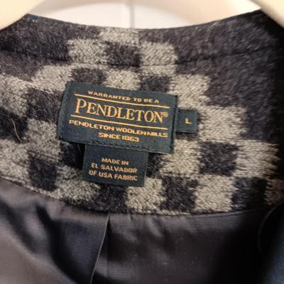 LADIES SILK LINED PENDLETON WOOL SWEATER SIZE LARGE