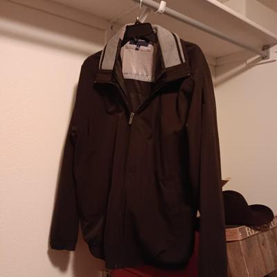 LADIES ARIAT JACKET (L), SIMPLY HOT VEST (L) PEACH COLORED JACKET (12) AND A LIGHT JACKET (L)