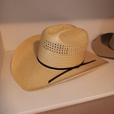 2 WESTERN HATS SIZE 7 1/8
