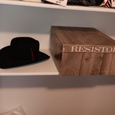 STALLION WESTERN FELT HAT SIZE 7 1/4