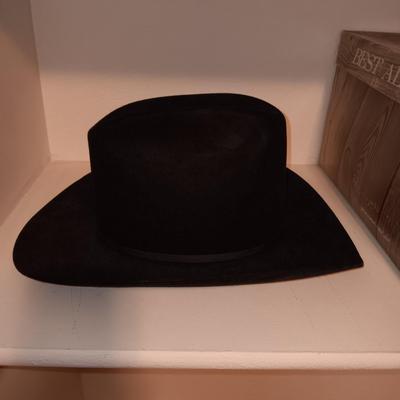 STALLION WESTERN FELT HAT SIZE 7 1/4