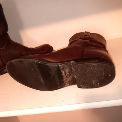 MEN'S LUCCHESE HANDMADE LEATHER WESTERN BOOTS SIZE 10