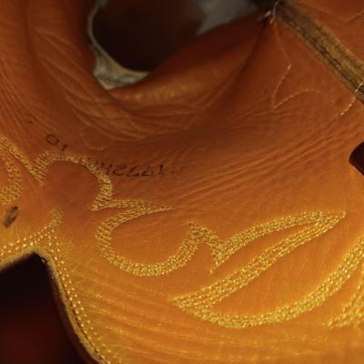 MEN'S LUCCHESE HANDMADE LEATHER WESTERN BOOTS SIZE 10