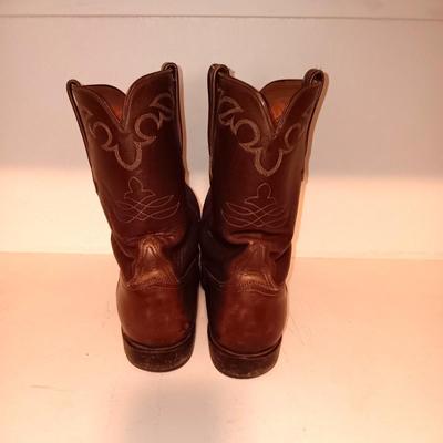 MEN'S LUCCHESE HANDMADE LEATHER WESTERN BOOTS SIZE 10