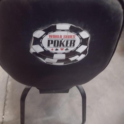 Set of Four Gary Platt Commercial Grade World Poker Series Cushioned Seat and Back Slot Chair