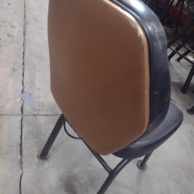Set of Three Gary Platt Commercial Grade Cushioned Seat and Back Slot Chair