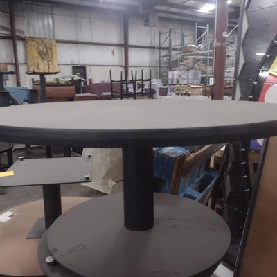 Set of Two Wood Goods Commercial Grade Round Side Table with Round Base 36"x16"