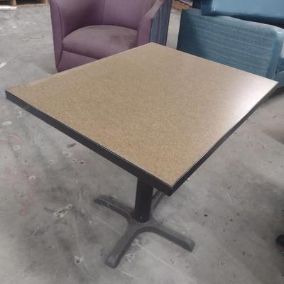 Commercial 2-Top Dining Table with Metal Post