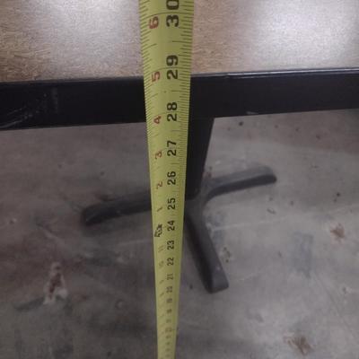 Commercial 2-Top Dining Table with Metal Post
