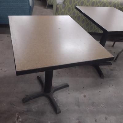 Pair of Commercial 2-Top Dining Table with Metal Post Choice B