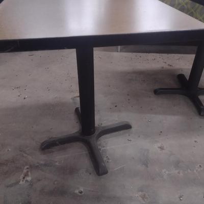 Pair of Commercial 2-Top Dining Table with Metal Post Choice C