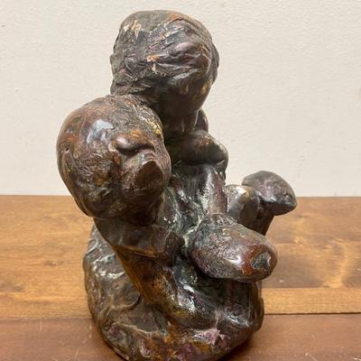 Resin Statue 2 Young Boys