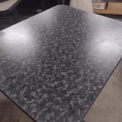 Commercial Grade Four Top Dinging Table Geometric Pattern