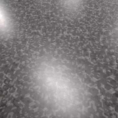 Commercial Grade Four Top Dinging Table Curved Corners with Straight Edge Geometric Pattern