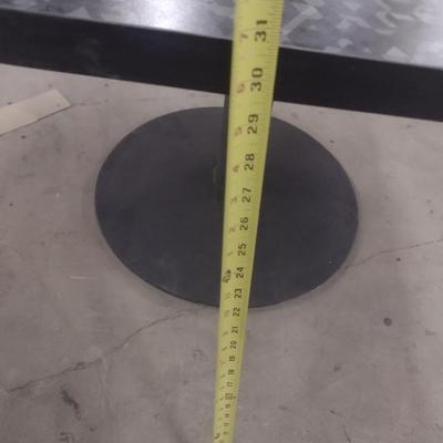Commercial Grade Four Top Dinging Table Curved Corners with Straight Edge Geometric Pattern