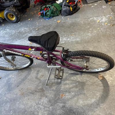 Vintage purple power light bike