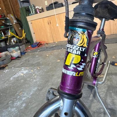 Vintage purple power light bike