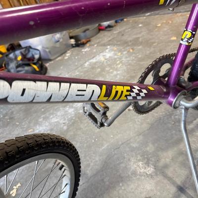 Vintage purple power light bike