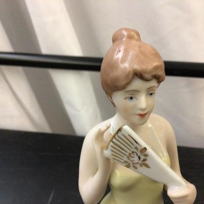 Czechoslovak Lady Statue Signed Fuk