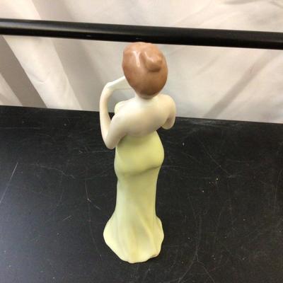 Czechoslovak Lady Statue Signed Fuk